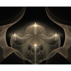 PRINT FRACTAL ART Veil by Candlelight